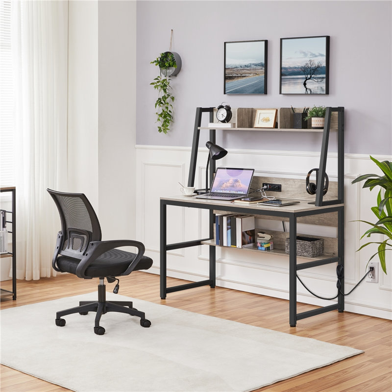 17 Stories Lemoine Ladder Writing Desk with Shelf & Reviews